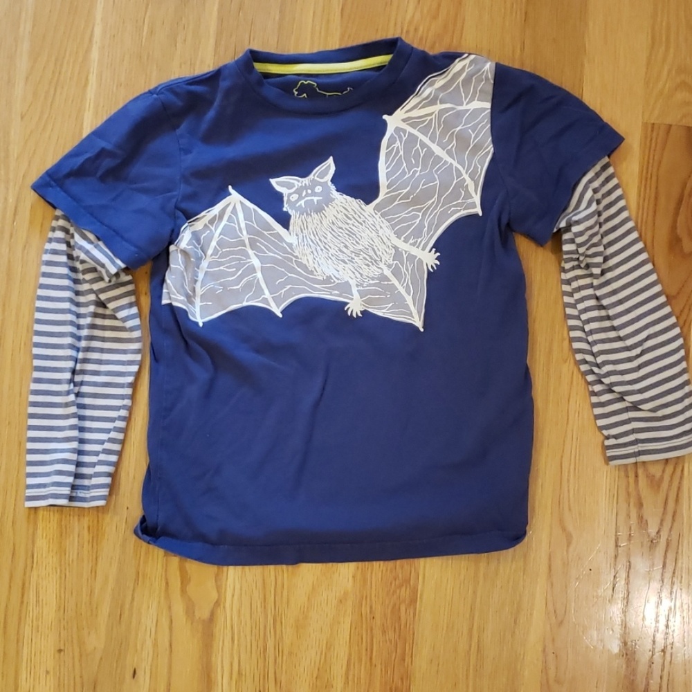 Mini boden 6-7y glowing long sleeve shirt